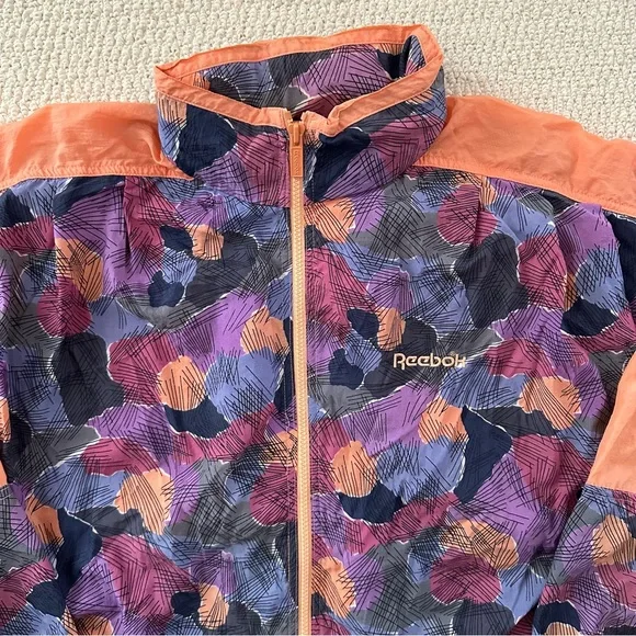 Vintage Reebok Floral Patterned Lightweight Jacket - Picture 2 of 6